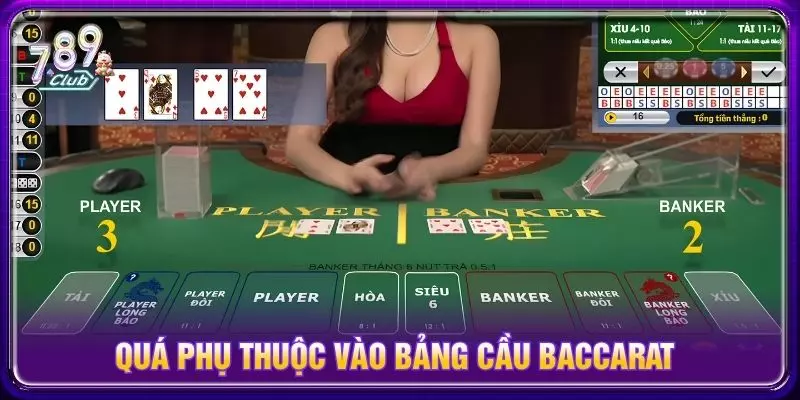 Quá phụ thuộc vào bảng cầu baccarat