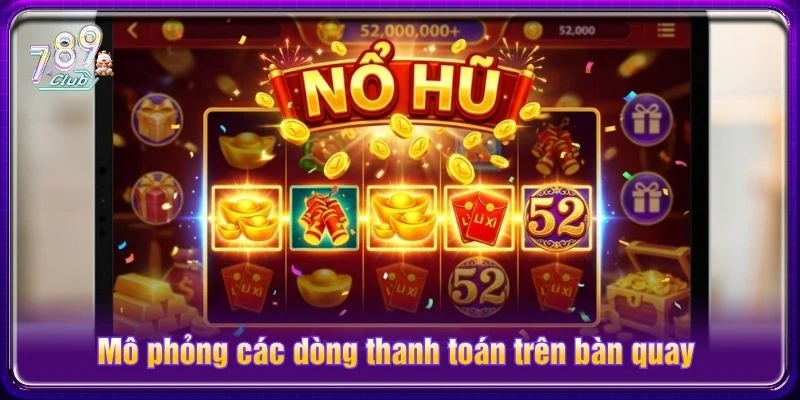 Mô phỏng các dòng thanh toán trên bàn quay Mô phỏng các dòng thanh toán trên bàn quay