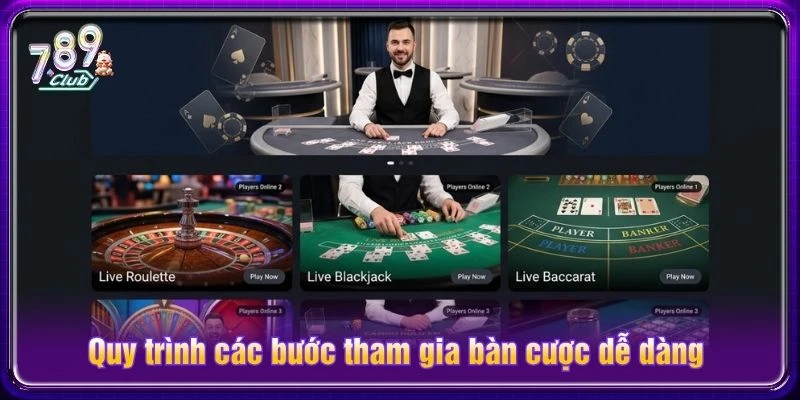 Quy trình các bước tham gia bàn cược dễ dàng